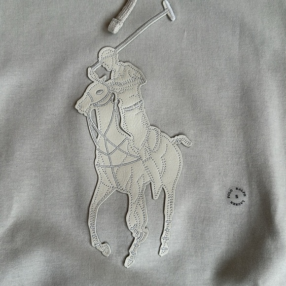 Polo Ralph Lauren Leather Pony Double Knit Hoodie - Picture 5 of 10